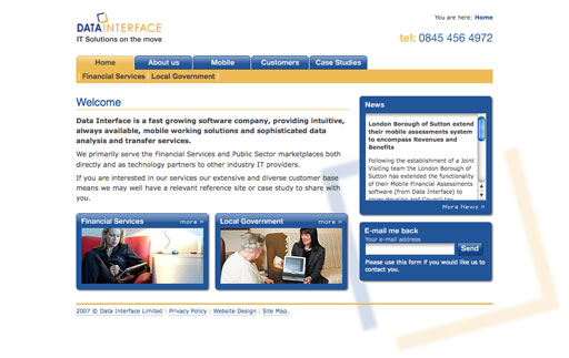 Data Interface Limited website